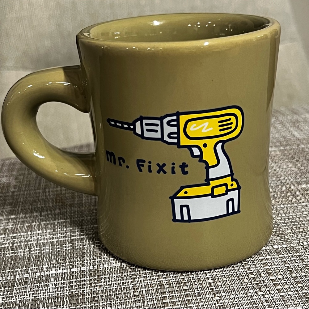 Life Is Good “Mr Fix It” Green Mug